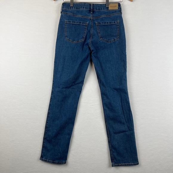 Abercrombie Kids High Rise Straight Leg Denim Jeans Girls Size 15/16 - Picture 5 of 10